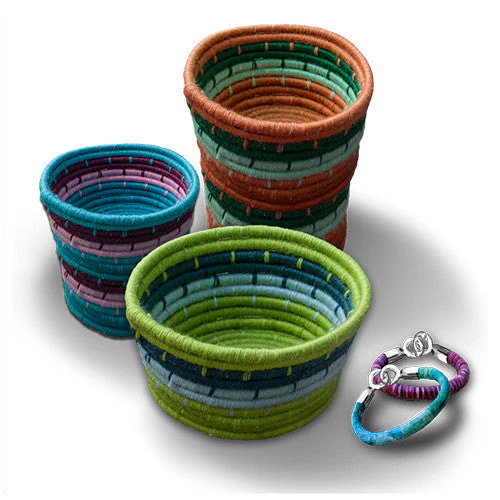 Handcrafted basket and bowl kits